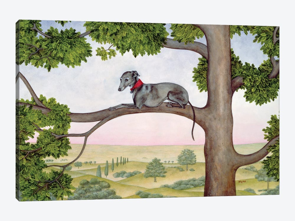 The Tree Whippet by Ditz 1-piece Canvas Art