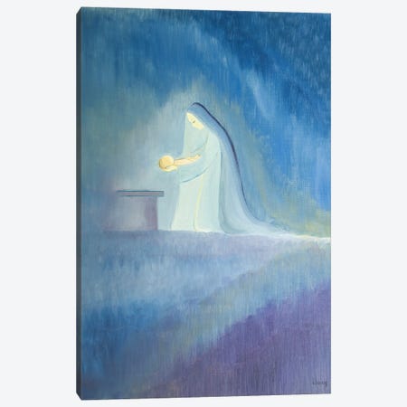 The Virgin Mary Cared For Her Child Jesus With Simplicity And Joy, 2001 Canvas Print #BMN13346} by Elizabeth Wang Canvas Print