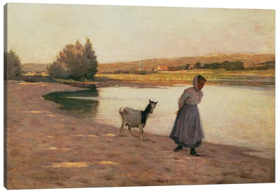 Woman Pulling A Goat, 1890 Canvas Art Print