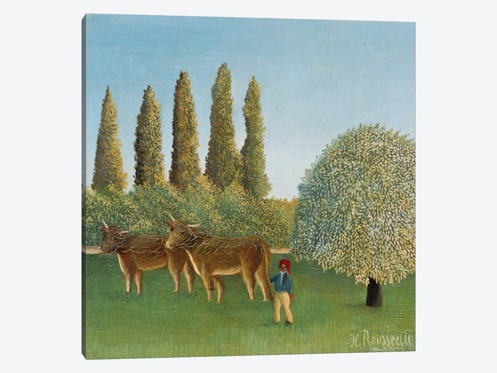 Meadowland (The Pasture), 1910 by Henri J.F. Rousseau 1-piece Canvas Art