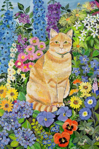 Gordon's Cat, 1996 by Hilary Jones art print