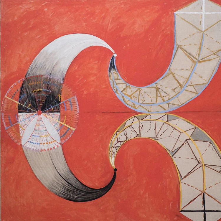 Group IX Suw, The Swan No. 9, 1915 by Hilma af Klint wall art