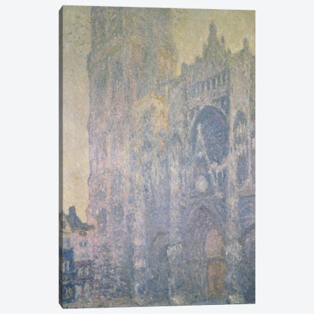 Rouen Cathedral, Harmony in White, Morning Light, 1894  Canvas Print #BMN1336} by Claude Monet Canvas Print