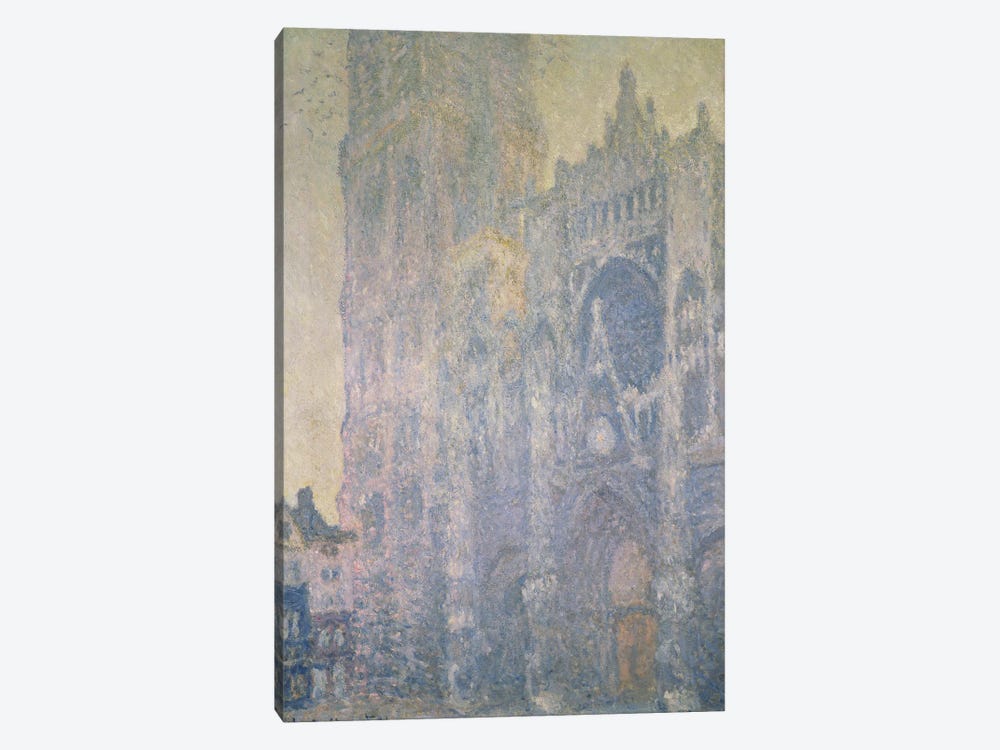 Rouen Cathedral, Harmony in White, Morning Light, 1894  by Claude Monet 1-piece Canvas Wall Art
