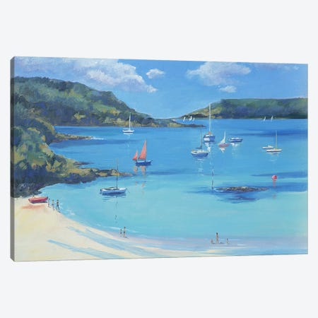 Sunny Cove, Salcombe, 2000 Canvas Print #BMN13373} by Jennifer Wright Canvas Print