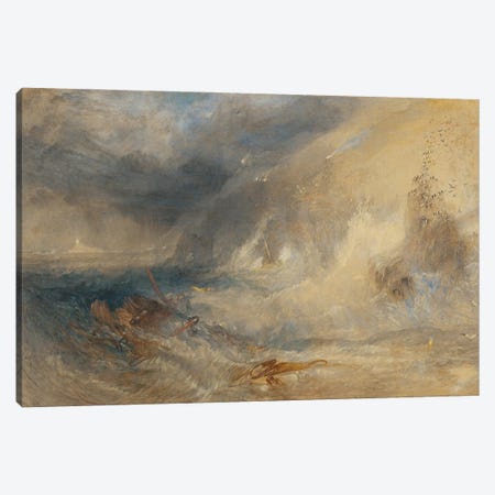 Longships Lighthouse, Land’s End, C.1834-35 Canvas Print #BMN13382} by Joseph Mallord William Turner Canvas Artwork