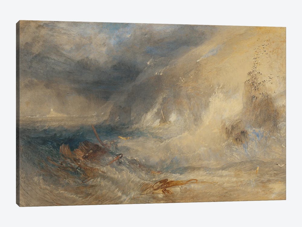 Longships Lighthouse, Land’s End, C.1834-35 by Joseph Mallord William Turner 1-piece Canvas Wall Art
