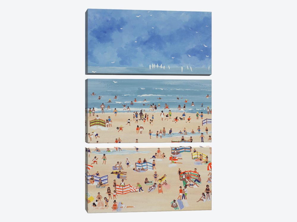 Beach by Judy Joel 3-piece Canvas Art