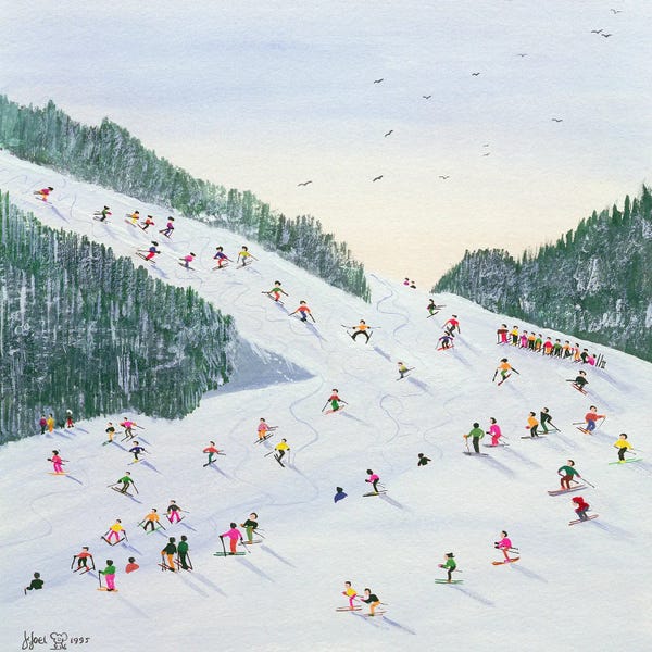 Snowy Mountains: Ski-Vening, 1995 by Judy Joel