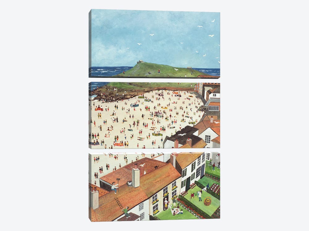 View From The Tate Gallery St. Ives by Judy Joel 3-piece Canvas Art Print