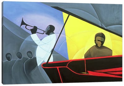 Hot And Cool Jazz, 2004 Canvas Art Print - Black Lives Matter Art