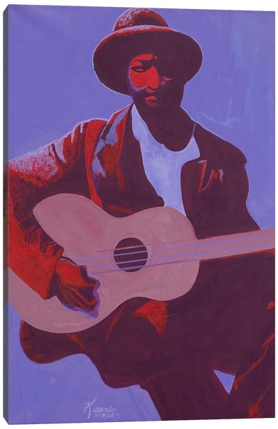 Purple Blues, 2006 Canvas Art Print