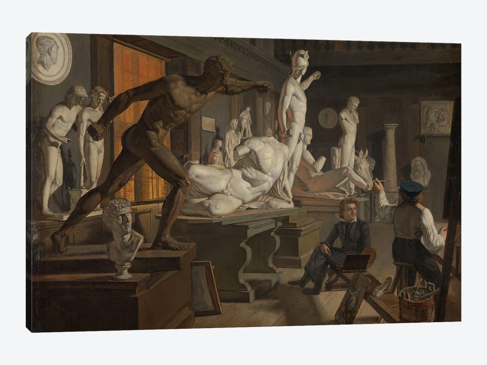 Scene From The Academy In Copenhagen, C.1827-28 by Knud Andreassen Baade 1-piece Canvas Print