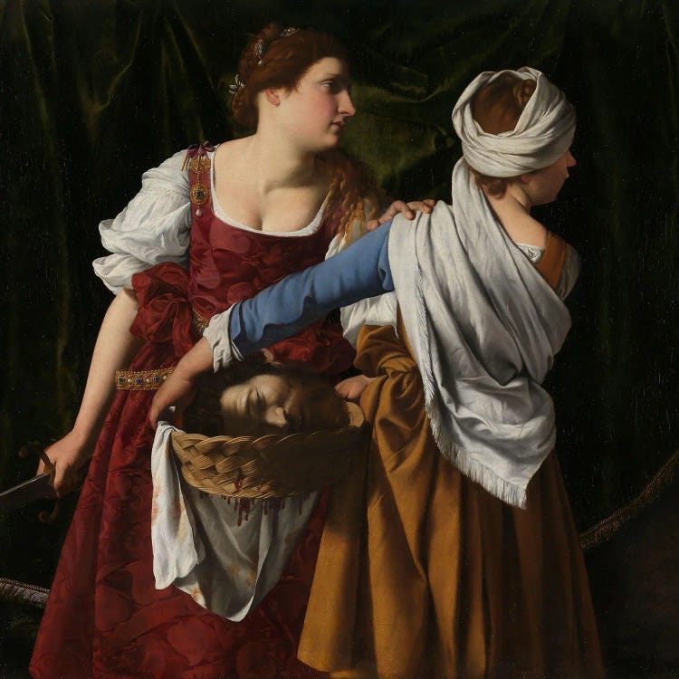 Judith And Her Maidservant With The Head Of Holofernes, C.1608- 12