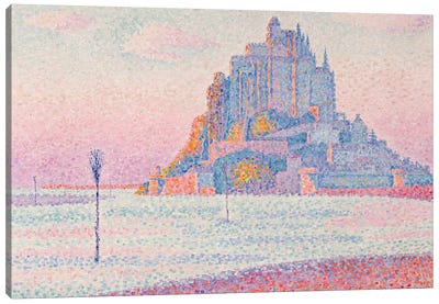 Mont Saint-Michel, Setting Sun, 1897 Canvas Art Print - Normandy