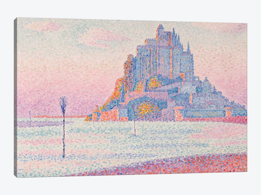 Mont Saint-Michel, Setting Sun, 1897 by Paul Signac 1-piece Canvas Print