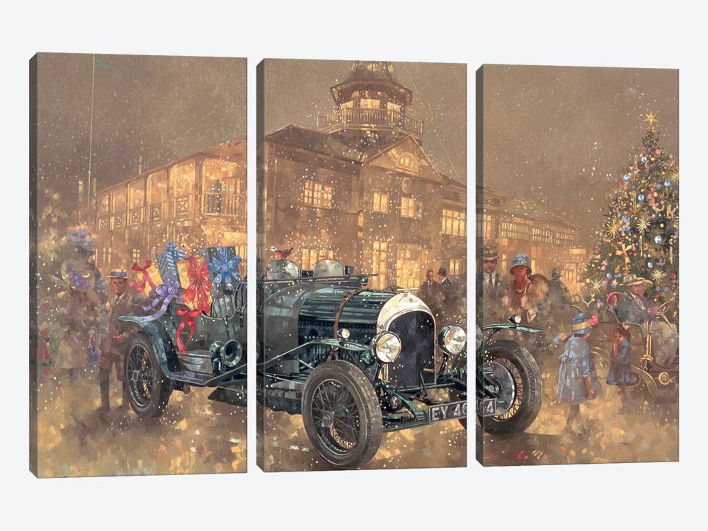 Christmas Party At Brooklands by Peter Miller 3-piece Art Print