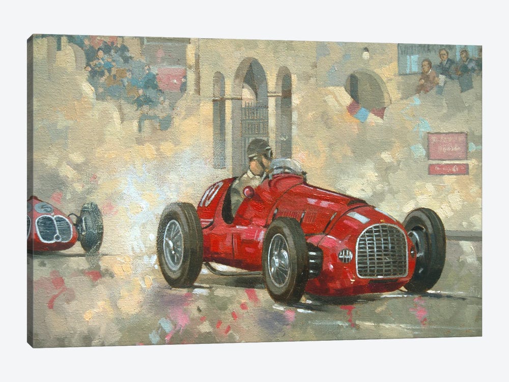 Whitehead's Ferrari Passing The Pavillion, Jersey by Peter Miller 1-piece Canvas Art Print