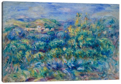 Cagnes Landscape, 1905-08 Canvas Art Print - Hill & Hillside Art