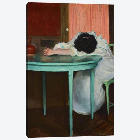 Tired, C.1895-1900 Canvas Print #BMN13426} by Ramon Casas Canvas Wall Art