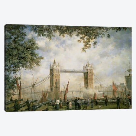 Tower Bridge: From The Tower Of London Canvas Print #BMN13428} by Richard Willis Canvas Print