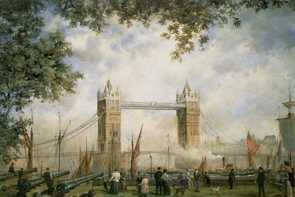 London: Tower Bridge: From The Tower Of London by Richard Willis