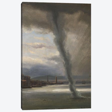 A Waterspout On The Bay Of Naples, 1833 Canvas Print #BMN13438} by Thomas Fearnley Canvas Artwork