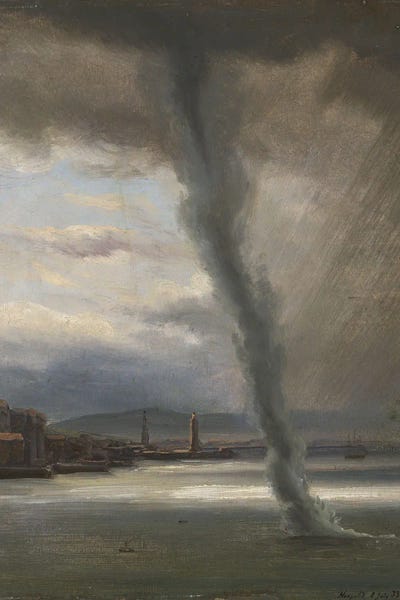 Naples: A Waterspout On The Bay Of Naples, 1833 by Thomas Fearnley