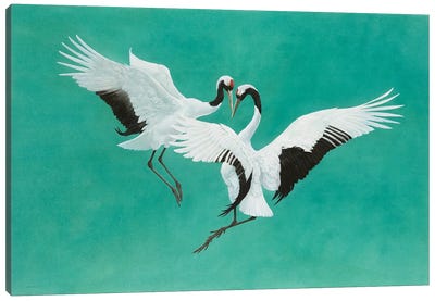 The Dance-Green Canvas Art Print - Crane Art