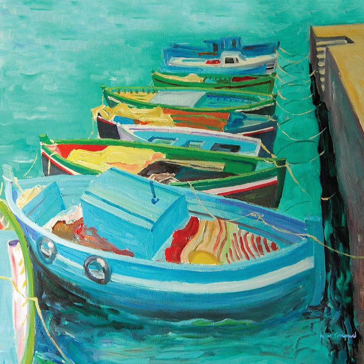 Blue Boats, 2003 by William Ireland wall art