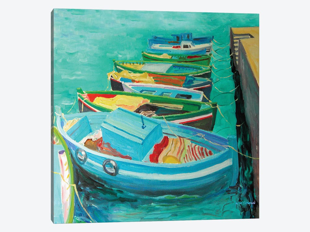 Blue Boats, 2003 by William Ireland 1-piece Canvas Art Print
