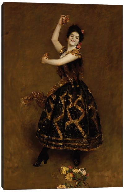 Carmencita, 1890 Canvas Art Print - Brown Art