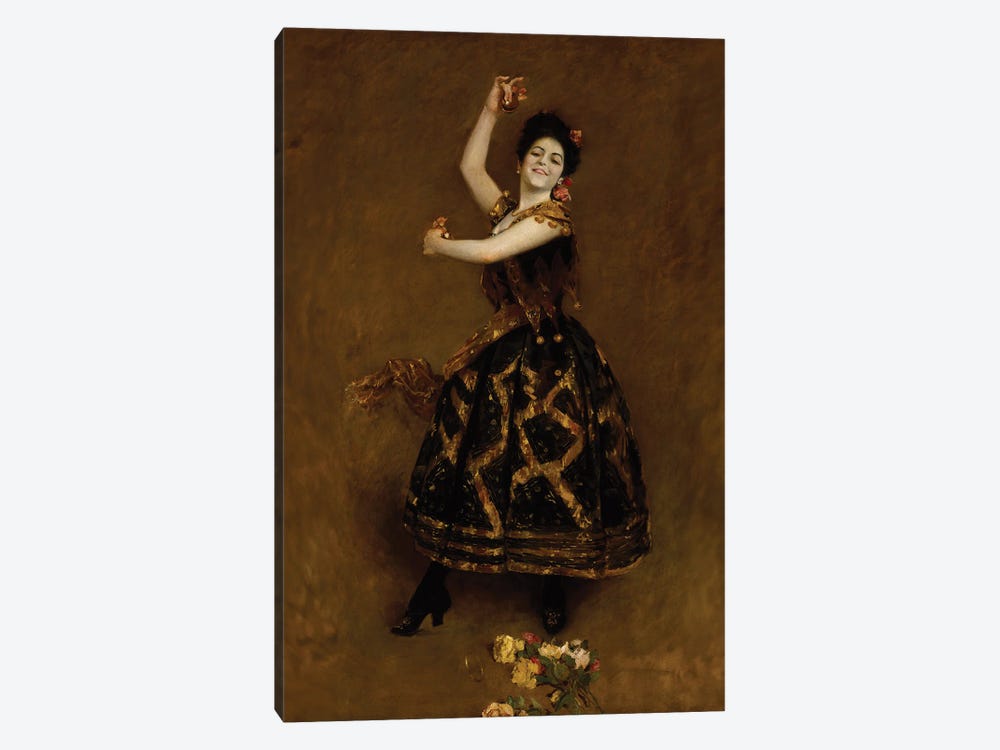 Carmencita, 1890 by William Merritt Chase 1-piece Canvas Artwork