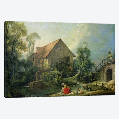 The Mill, 1751  Canvas Print #BMN1344} by Francois Boucher Canvas Artwork