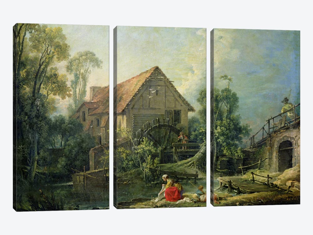 The Mill, 1751  3-piece Canvas Print