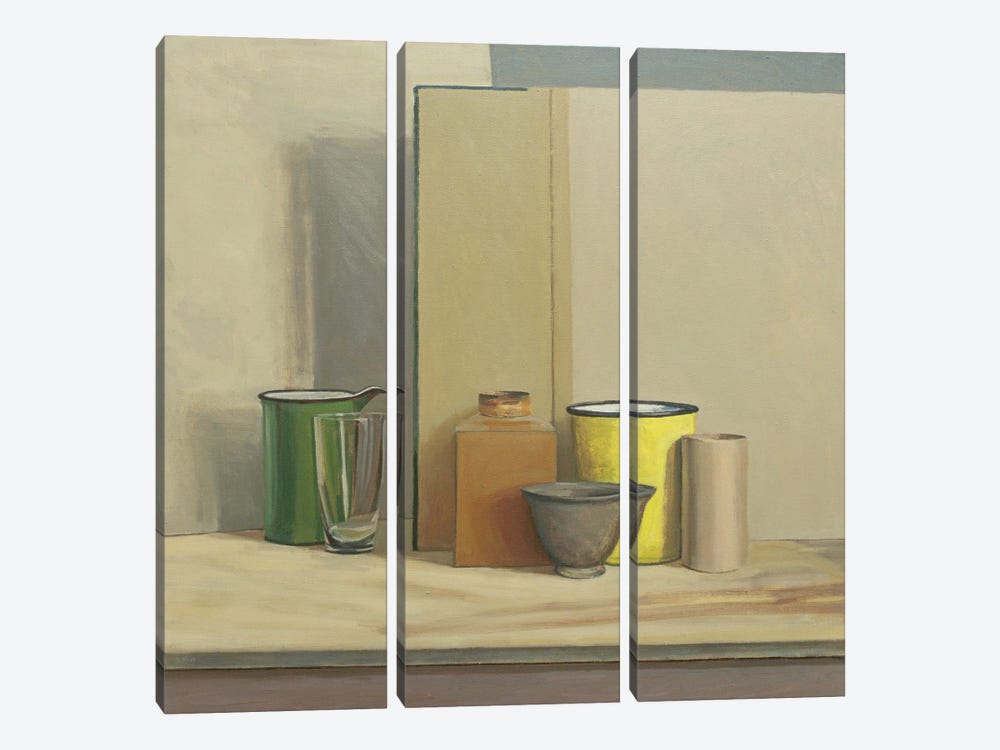 Yellow And Green by William Packer 3-piece Canvas Wall Art