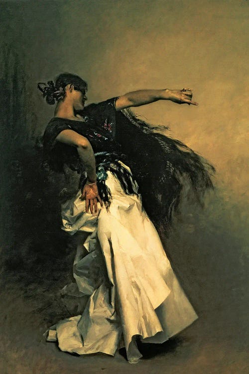 The Spanish Dancer by Auguste Toulmouche wall art
