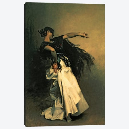 The Spanish Dancer Canvas Print #BMN13451} by Auguste Toulmouche Canvas Wall Art