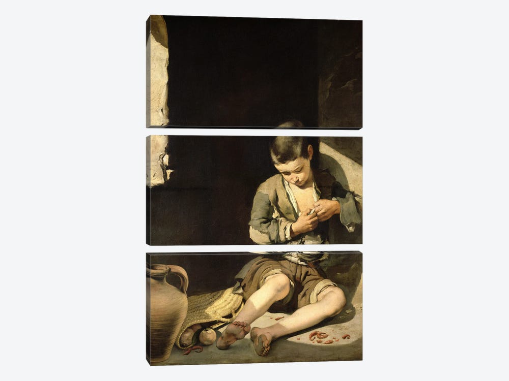 The Young Beggar by Bartolome Esteban Murillo 3-piece Art Print