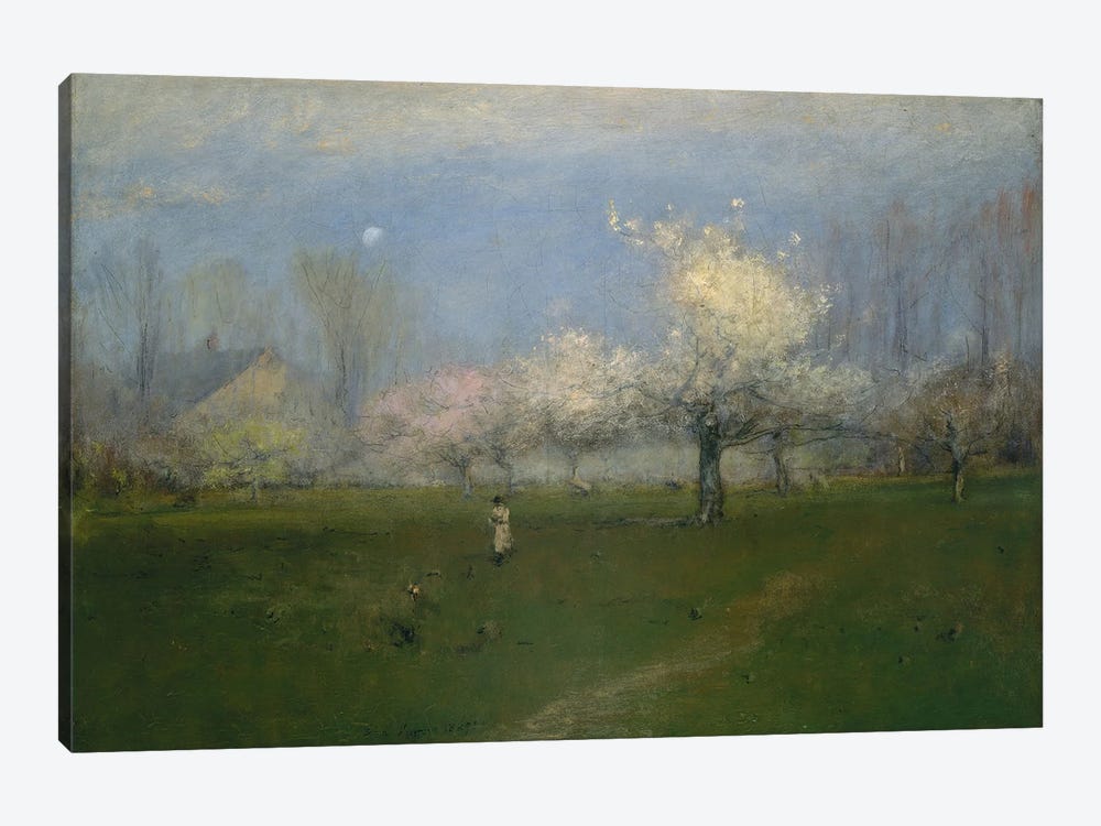 Spring Blossoms, Montclair, New Jersey by George Inness Sr. 1-piece Canvas Wall Art