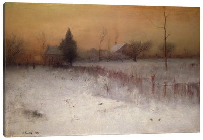 The Home at Montclair Canvas Art Print - Winter Art