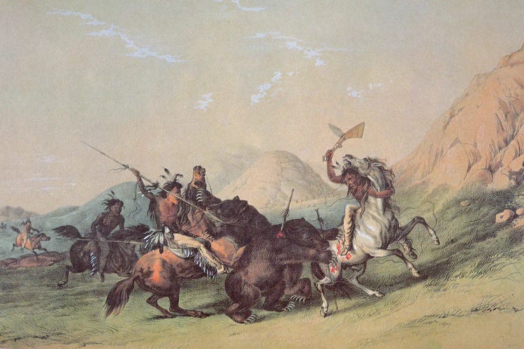 Native Americans Killing A Bear