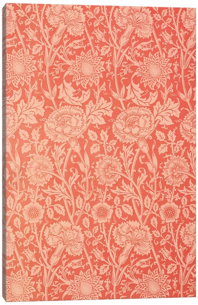 Pink And Rose Wallpaper, 1891 Canvas Art Print - William Morris