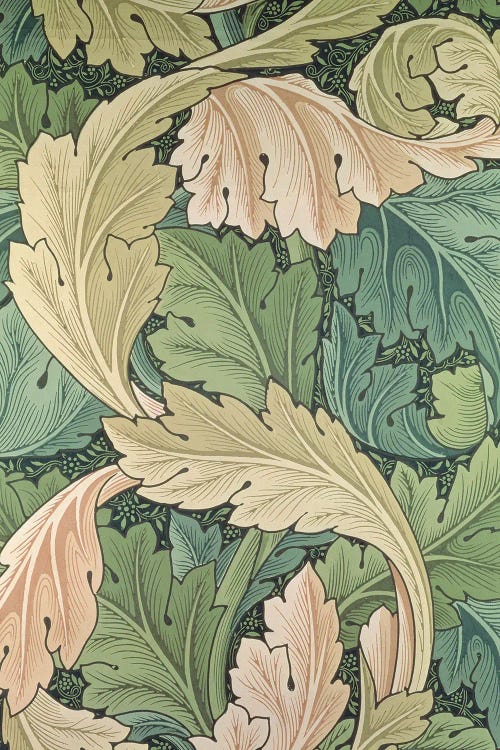 Acanthus Wallpaper, 1875 by William Morris wall art