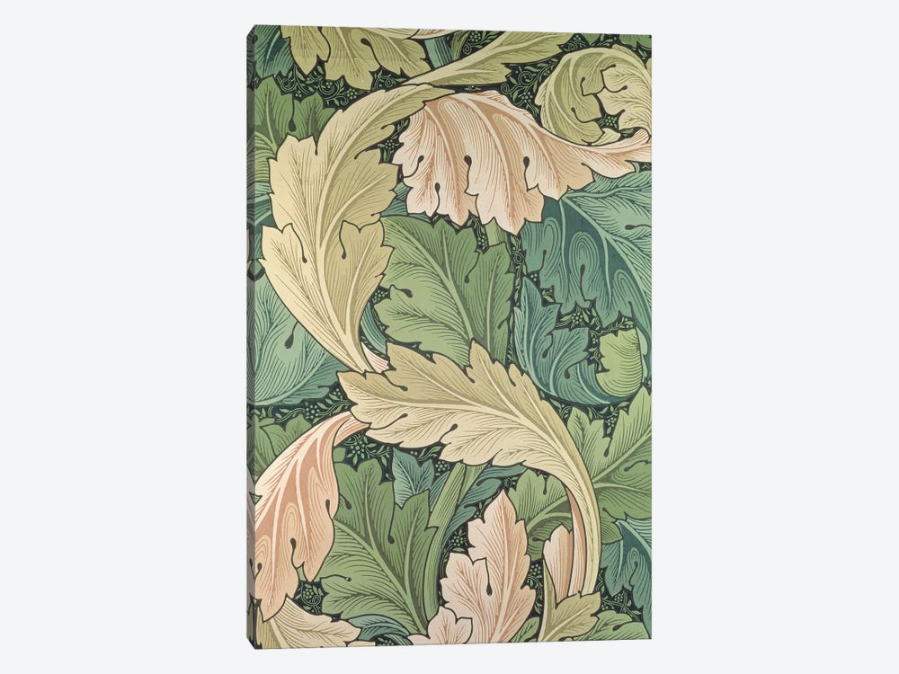 Acanthus Wallpaper, 1875 by William Morris 1-piece Canvas Wall Art