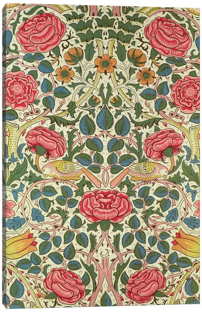 Rose, 1883 Canvas Art Print - William Morris