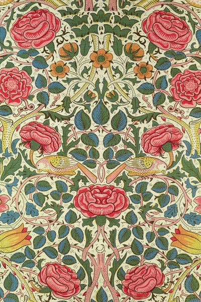 Botanical Illustrations: Rose, 1883 by William Morris