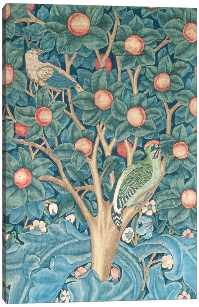 The Woodpecker Tapesty Canvas Art Print - William Morris