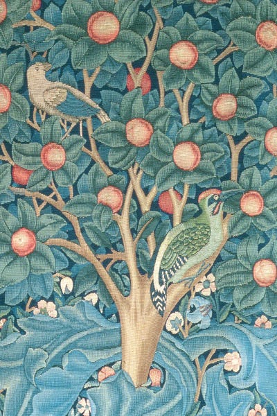 Floral & Botanical Patterns: The Woodpecker Tapesty by William Morris