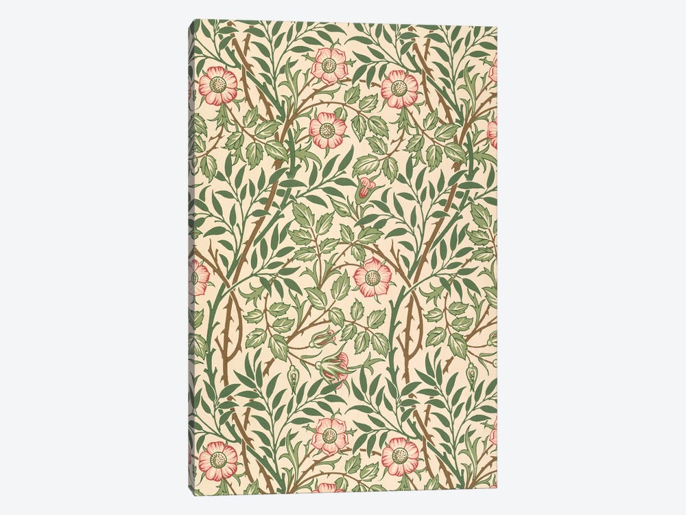 Sweet Briar Wallpaper Design by William Morris 1-piece Canvas Print